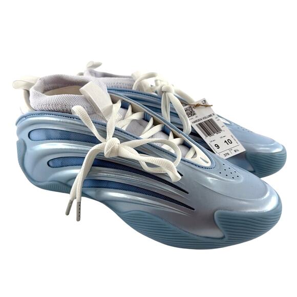Adidas Unisex Glow Blue Cloud White Core Black Harden Volume 9 Shoes Size W10 M9 main image 4